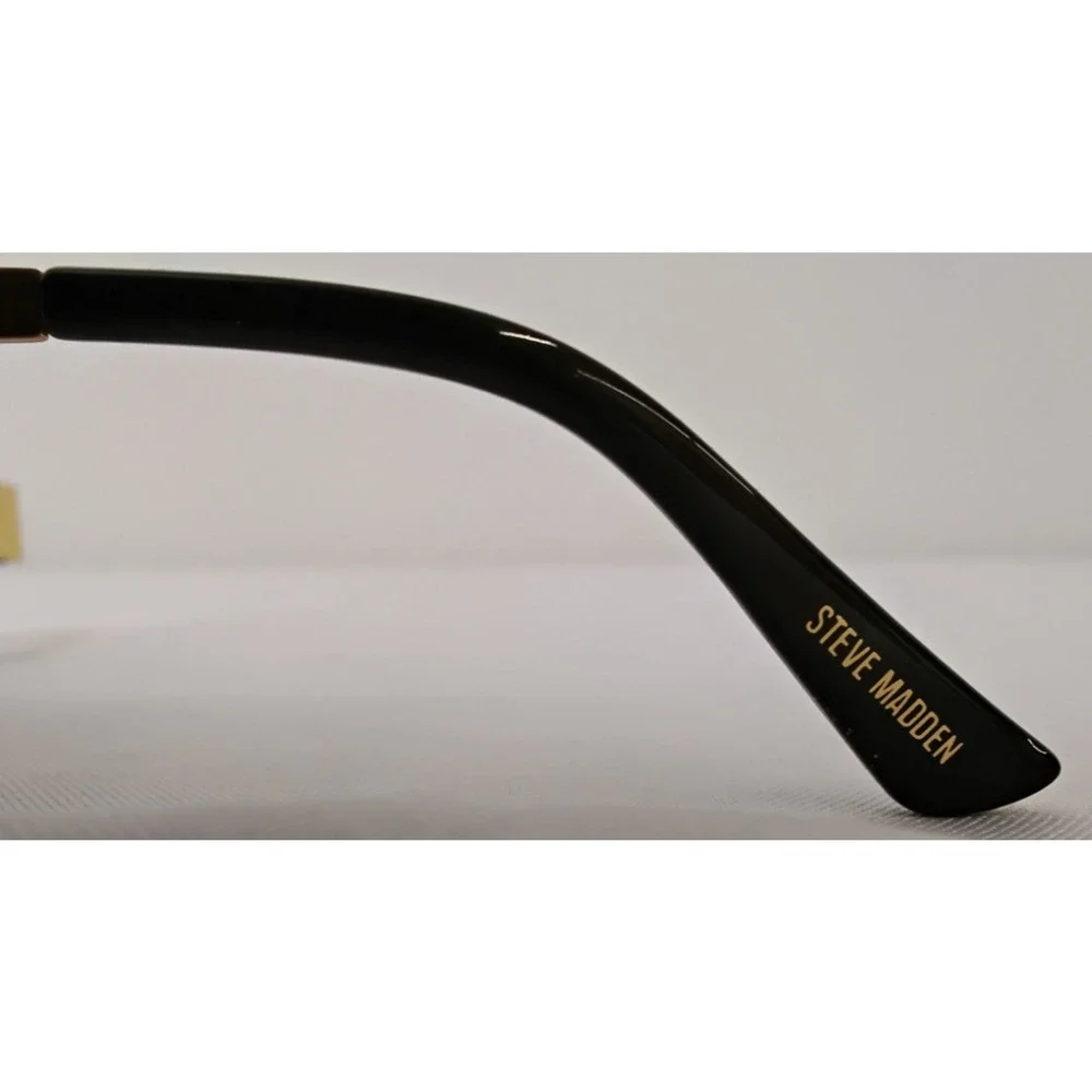 Steve Madden Mystie Sunglasses Gold Frame Gray Lens w/ Bag #Z4954